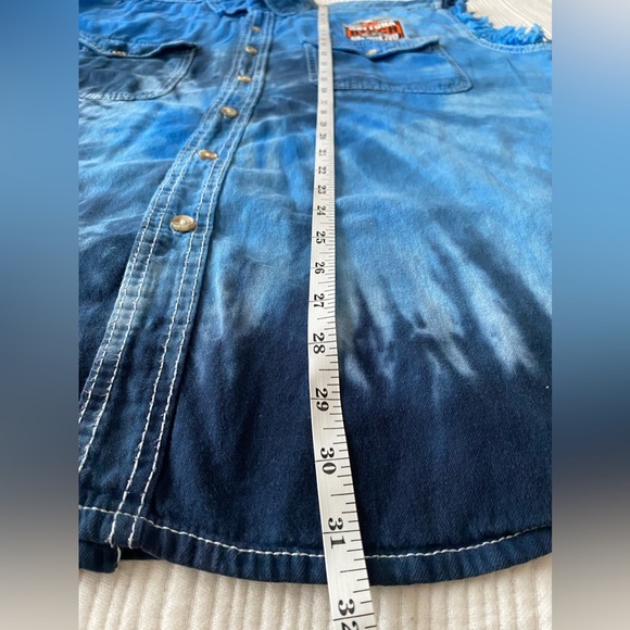 Biker wear USA Bike week Daytona Beach 2017 cut off sleeves blue men’s size 2xl - Picture 11 of 12